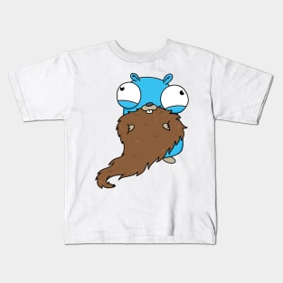 Happy Bearded Gopher Kids T-Shirt